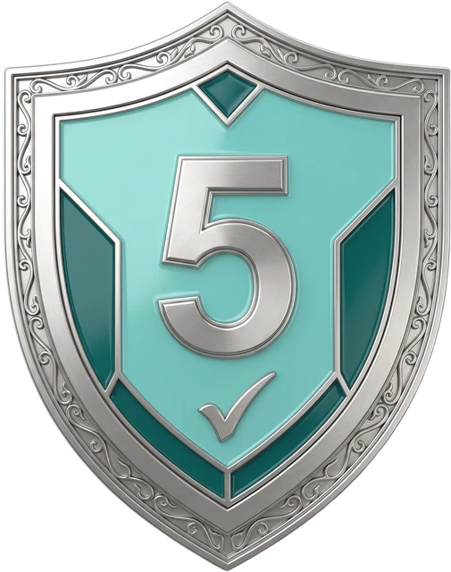 Platinum Painting 5-year workmanship warranty shield
