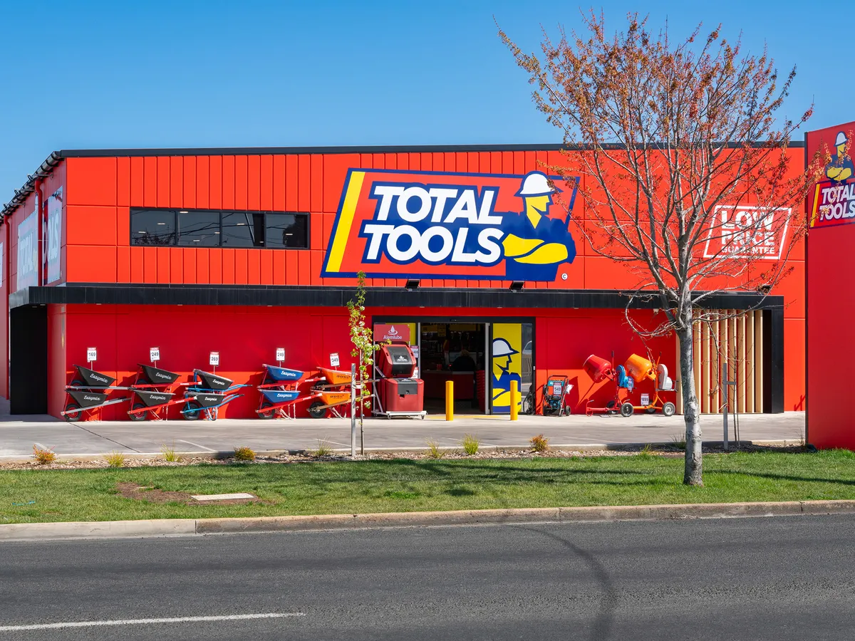Retail store exterior with fresh commercial paintwork
