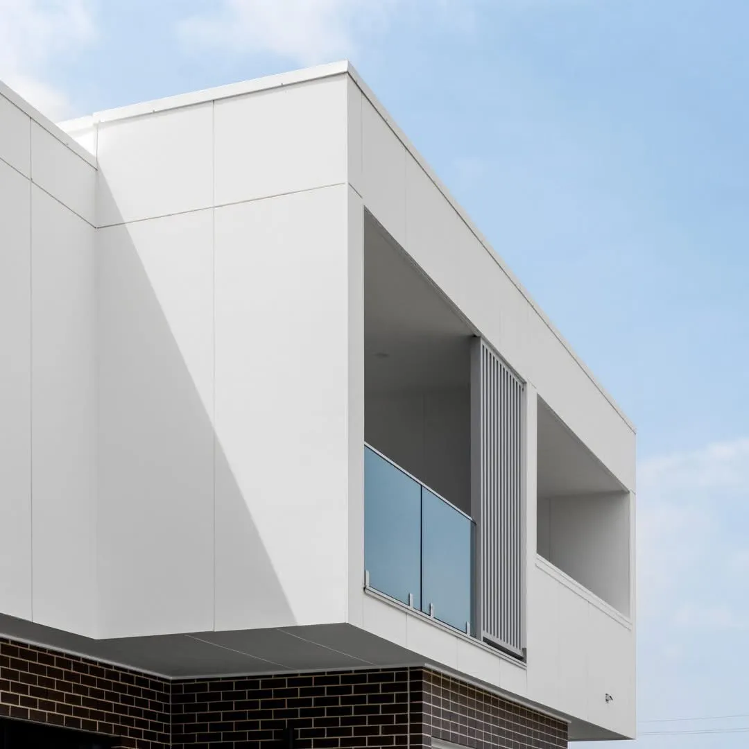 Strata apartment building exterior with fresh paintwork
